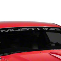 Mustang Windshield Decal - Silver (79-12 All)