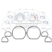 White Face Gauge and Chrome Ring Kit (94-98 V6)