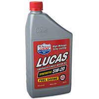 Lucas Synthetic 5W20 Motor Oil - Lucas Oil 10082