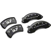 MGP Matte Black Caliper Covers w/ 3.7 Logo - Front & Rear (11-14 V6) - MGP 10198-S-M37-SM