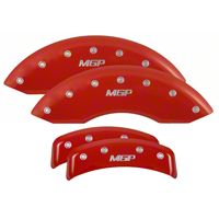 MGP Red Caliper Covers - Front & Rear (94-98 GT, V6) - MGP 10224-S-MGP-RD