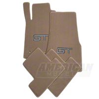 Parchment Floor Mats - Silver & Black GT Logo (05-10 All)