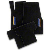 Black Floor Mats - AmericanMuscle Logo (11-12 All)