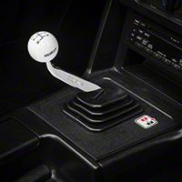 Hurst Competition Shifter Handle - White Knob (87-93 All) - Hurst 5380036