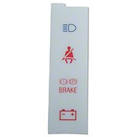 White Face Warning Light Insert (87-93 All) - AM Interior 2156A43