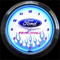 Ford Racing Neon Wall Clock - Neonetics 8FRACE