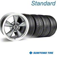 Anthracite Bullitt Wheel & Sumitomo Tire Kit - 17x8 (94-04) - AmericanMuscle Wheels KIT||28118||63004
