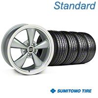 Anthracite Bullitt Wheel & Sumitomo Tire Kit - 17x8 (05-14) - AmericanMuscle Wheels KIT||28118||63028