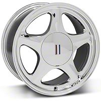 Chrome Pony Wheel - 17x9 (87-93; Excludes 93 Cobra) - AmericanMuscle Wheels 99382