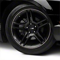 WheelBands Kit - Black w/ White Insert (79-14 All) - AmericanMuscle Wheels WB-RB-WHT