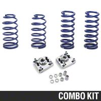 SR Performance Caster Camber Plate & Lowering Spring Kit (94-04 GT, Mach 1, 94-98 Cobra) - SR Performance 41293||53150