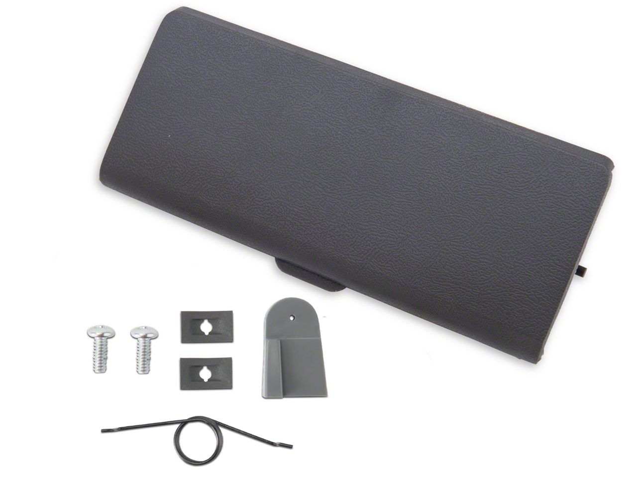 Ash Tray Door and Repair Kit - Smoke Gray (87-93 All) - AM Restoration E7ZZ-6104786-GY||1000-108||12168||95600