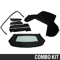 Convertible Top Resto Kit - Black (85-90 All) - AM Restoration 17180||95009||95011||95049