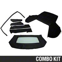 Convertible Top Resto Kit - Black (91-93 All) - AM Restoration 17180||95010||95011||95050