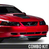Mach 1 Grille Delete & Chin Spoiler Kit (99-04 GT, V6; 99-01 Cobra) - AM Exterior KIT