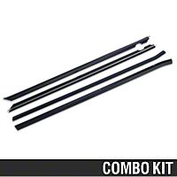 Inner And Outer Door Window Weatherstrip Kit - Coupe/Hatchback (87-93 All) - AM Restoration 95703||95706