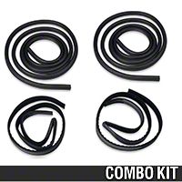 Door To Body & Window Run Channel Weatherstrip Kit - Coupe/Hatchback (79-93 All) - AM Restoration E9ZZ-6121596-A||E9ZZ-6121597-A||2155641||12121||12122||94340