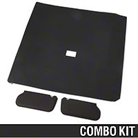Cloth Sunvisor And Headliner Kit - Black (85-91 Hatchback) - AM Restoration 81578-B||20-75005-1559||95500||069948SB1559