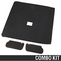 Cloth Sunvisor And Headliner Kit - Black (92-93 Hatchback) - AM Restoration 81578-D||20-75000-1559||95500||069948SB1559