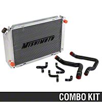 Mishimoto Radiator and Silicone Hose Kit - Manual (86-93 5.0L) - Mishimoto MMHOSE-MUS-86BK||MMRAD-MUS-79