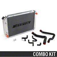 Mishimoto Radiator and Silicone Hose Kit - Automatic (86-93 5.0L) - Mishimoto MMHOSE-MUS-86BK||MMRAD-MUS-79A