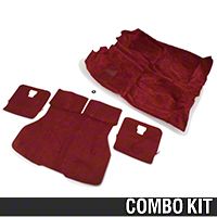 Floor and Hatch Carpet Kit - Red (87-93 Hatchback) - AM Restoration 49802||49813