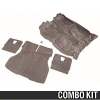 Floor and Hatch Carpet Kit - Smoke Gray (87-93 Hatchback) - AM Restoration 49800||49807