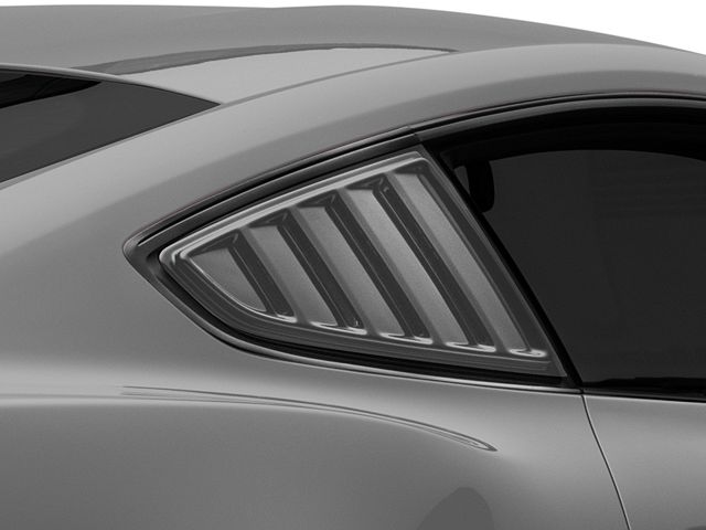 SpeedForm Quarter Window Louvers; Pre-Painted (15-23 Mustang Fastback)