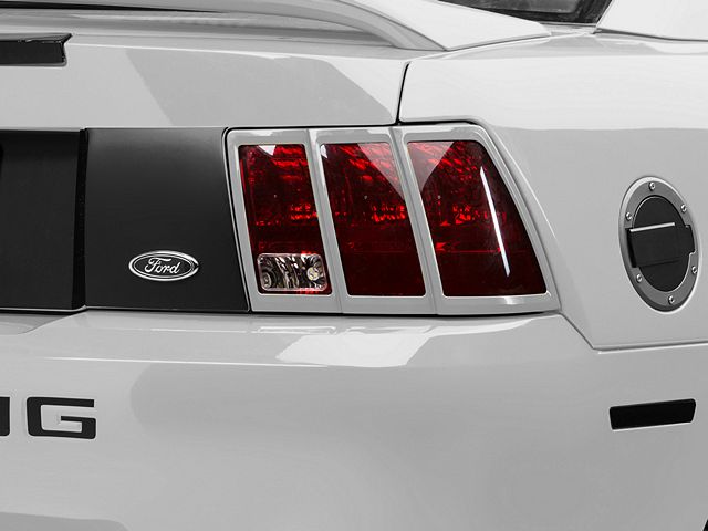 MMD Tail Light Trim; Pre-Painted (99-04 Mustang)