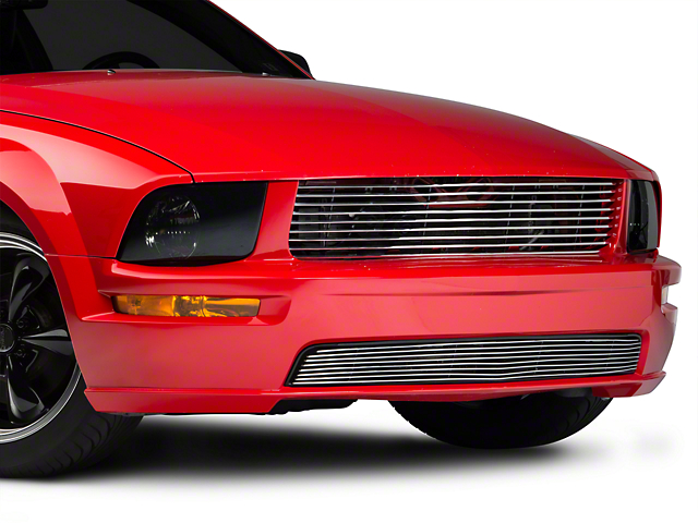 Modern Billet Retro Grille; Polished (05-09 Mustang GT)