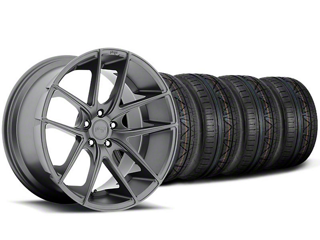 Niche Targa Matte Anthracite Wheel and NITTO INVO Tire Kit; 20x8.5 (05-14 Mustang)