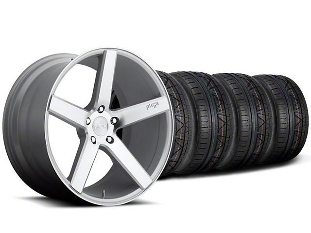 Niche Milan Silver Wheel and NITTO INVO Tire Kit; 20x8.5 (05-14 Mustang)