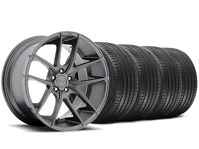 Niche Targa Matte Anthracite Wheel and Sumitomo Maximum Performance HTR Z5 Tire Kit; 20x8.5 (05-14 Mustang)