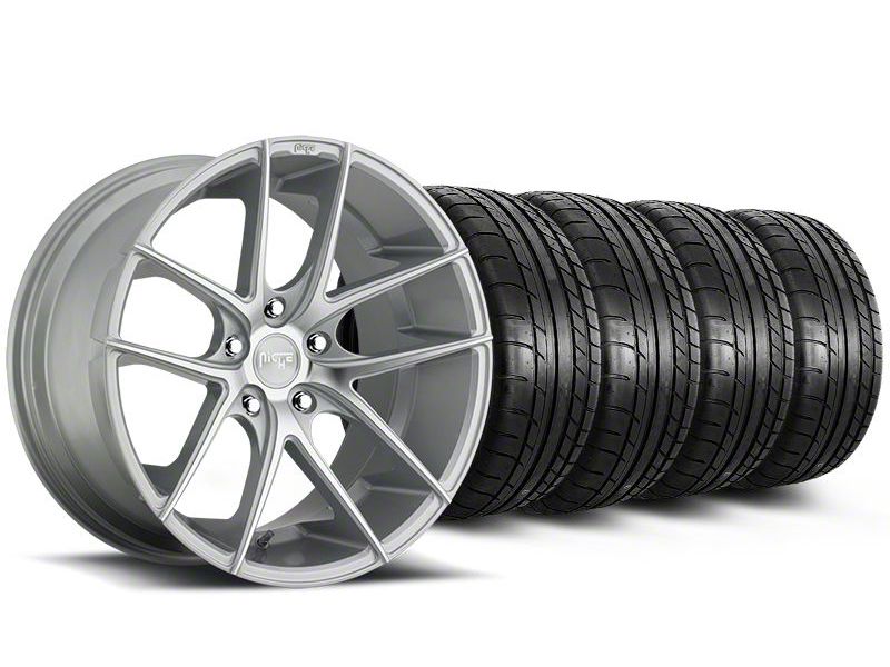 Niche Targa Matte Silver Wheel and Mickey Thompson Tire Kit; 20x8.5 (05-14 Mustang)