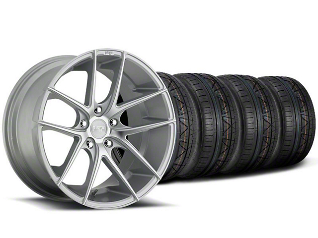 Niche Targa Matte Silver Wheel and NITTO INVO Tire Kit; 19x8.5 (05-14 Mustang)