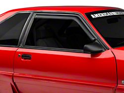 Ventvisor Window Deflectors; Dark Smoke (88-93 Mustang Coupe)
