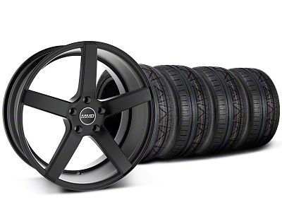MMD 551C Black Wheel and NITTO INVO Tire Kit; 20x8.5 (05-14 Mustang)