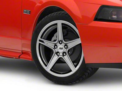 Saleen Style Black Chrome Wheel; 18x9 (99-04 Mustang)