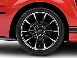 11/12 GT/CS Style Gloss Black Machined Wheel; Rear Only; 18x10 (99-04 Mustang)