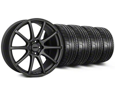 MMD Axim Charcoal Wheel and Mickey Thompson Tire Kit; 20x8.5 (05-14 Mustang)