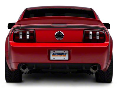 SEC10 Rear Decklid Decal; Matte Black (05-09 Mustang)