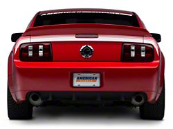 SEC10 Rear Decklid Decal; Silver (05-09 Mustang)
