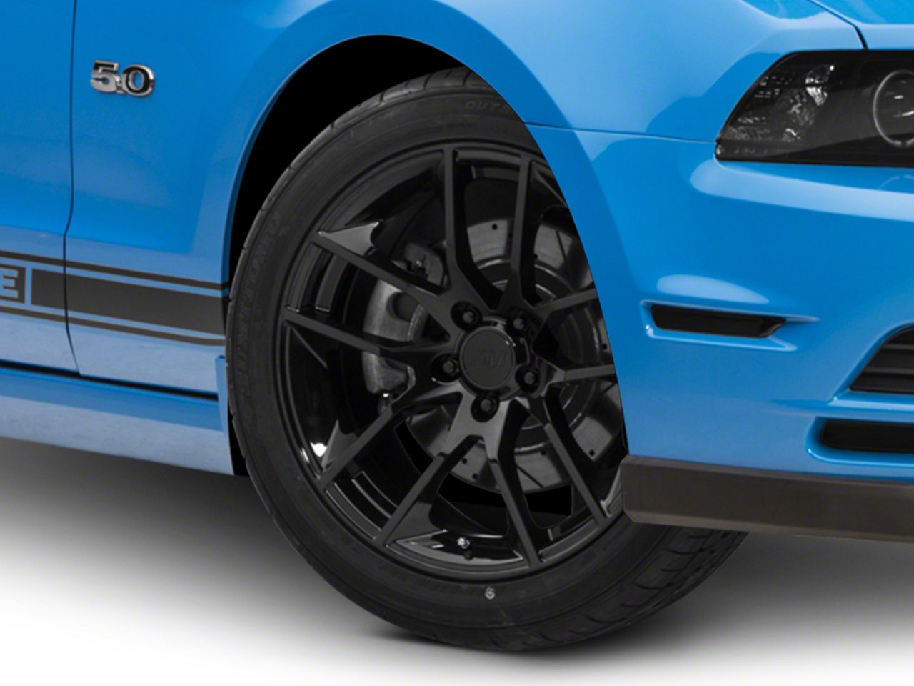 Mustang Magnetic Style Gloss Black Wheel; 19x8.5 (10-14 Mustang) - Free ...