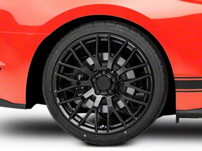 Performance Pack Style Gloss Black Wheel; Rear Only; 20x10 (15-23 Mustang GT, EcoBoost, V6)
