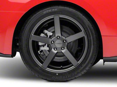 Vossen CV3-R Graphite Wheel; Rear Only; 19x10 (15-21 Standard GT, EcoBoost, V6)