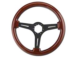 SpeedForm Wood Steering Wheel; Black Center (79-04 Mustang)