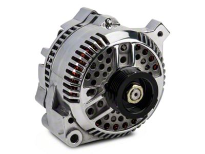 PA Performance Alternator; 130 Amp; Polished (87-93 5.0L Mustang)