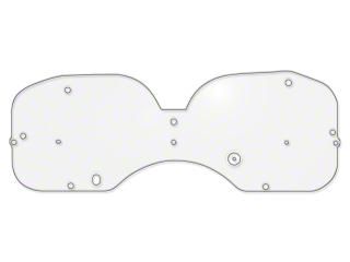 Drake Muscle Cars Instrument Cover; Clear Lens (79-86 Mustang)