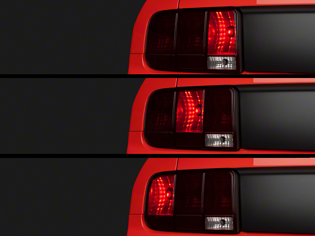 Raxiom Axial Series LED Sequential Chase Tail Light Kit; Plug-and-Play (05-09 Mustang)