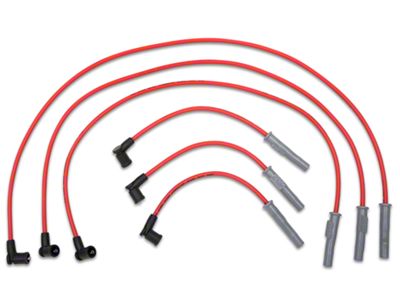MSD Super Conductor 8.5mm Spark Plug Wires; Red (01-04 Mustang V6)
